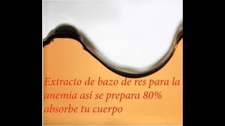 Extracto de Bazo de Res AnemiaPreparación [upl. by Neva]