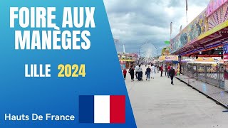 Foire aux Manèges  Lille 2024 🇫🇷 [upl. by Sinnoda30]