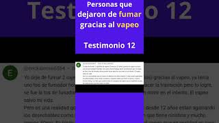 Dejar de fumar gracias al vapeo Testimonio 12 dejardefumar vapeo shorts [upl. by Rilda]