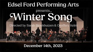 Edsel Ford High School Winter Song  December 14th 2023 [upl. by Leede]