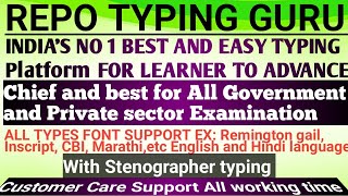 quotREPO TYPING GURU SOFTWAREquot  Simple and best easy typing software  sscCGLchsl Allahabad HC [upl. by Orrin]