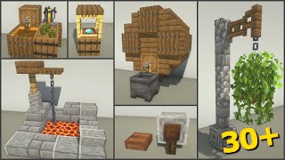 Minecraft 30 Medieval Build Hacks and Ideas [upl. by Etoile645]