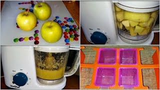 Steamed apple purée using the VonShef baby food maker [upl. by Isador]