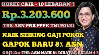 HOREE CAIR H10 LEBARAN  THR ASN PNS PPPK TNI POLRI NAIK SEIRING KENAIKAN GAJI 8 [upl. by Bega182]