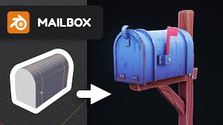 Mailbox in Blender 291  3D Modeling Timelapse [upl. by Bencion]