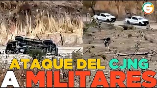 Filtran videos de ataque a Militares con minas terrestres Jalisco [upl. by Aivin127]