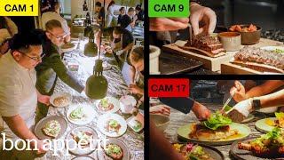 We Put 19 Cameras in a MichelinStarred Restaurant  Bon Appétit [upl. by Kreda768]