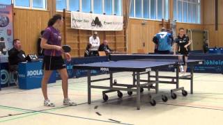 Tischtennis 2Bundesliga Damen TTC Optolyth Optik Wendelstein vs TTF Frankenthal 2013 9 [upl. by Ennairek]