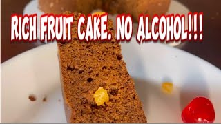 I made this rich fruit cake without alcohol bakingfruitcaketrendingdiy [upl. by Agee]