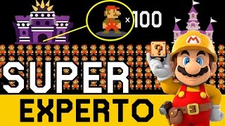 SUPER EXPERTO 100 MARIOS  NUEVO   Super Mario Maker en Español  Zeta SSJ [upl. by Moreen836]