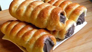 How To Make Soft Spiral Bread with Chocolate Custard Filling [upl. by Sackey]