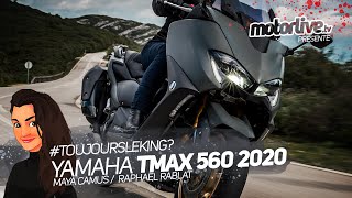 YAMAHA TMAX 560 TECH MAX  TOUJOURS LE KING   TEST MOTORLIVE [upl. by Cinomod]