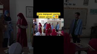 Pembasmi cacing perut😱🤣‼️masasekolah kesehatan obatcacing fyp trending viralshort [upl. by Nywloc]