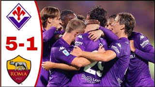 Fiorentina vs Roma 51 All Goals ResultsHighlights2024 Moise Kean Goal Mats Hummels Goal [upl. by Namref]