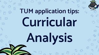 TUM application curricular analysis [upl. by Aimek]