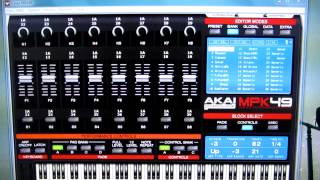 Akai MPK49 MIDI glitch freakout Hardware failure [upl. by Ahtael28]