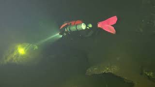 A Cave Dive in the Cave System of Shitten Sink in Florida [upl. by Gauthier]