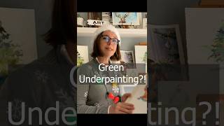 How to Paint a Watercolor Portrait Teaser  Green Underpainting [upl. by Artenal625]