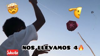 Nos llevamos 4🔥 Chichigua lajiando quemamos 1 🪁 Haciendo guiso Volando Chichiguas Papalote O kites [upl. by Akinnor]