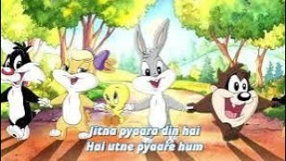 Baby Looney Tunes  Jitna Pyara Din Hai  Hindi Kids Nursery Rhymes [upl. by Emoryt]