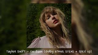 taylor swift  cardigan dolby atmos stems  sped up [upl. by Asena742]