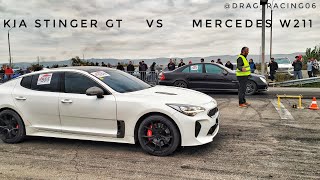 Kia Stinger GT vs Mercedes W211 [upl. by Litnahs365]