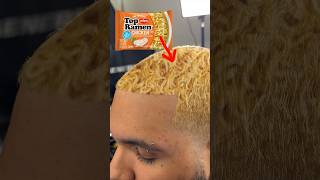 Chicken Ramen noodle haircut😂 [upl. by Eeneg]