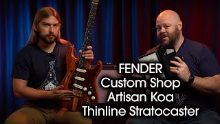 Fender Custom Shop Artisan Koa Thinline Stratocaster [upl. by Etnovad121]