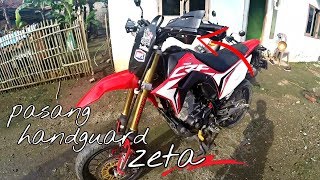 Pasang handguard zeta  build supermoto [upl. by Eisseb]