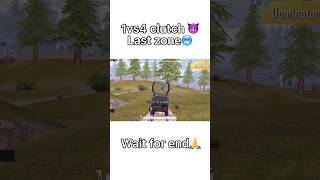 Interesting 1vs 4 last zone fight 🗿shotsfeed viralshots 200subscribers [upl. by Jerrilee]