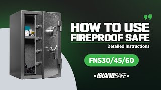 How to use fireproof safe box  detailed instructions FNS304560 [upl. by Hallie]