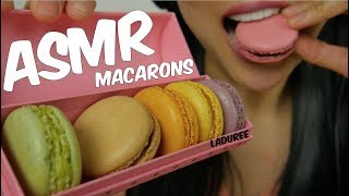 ASMR Laduree MACARON EATING SOUNDS  SASASMR [upl. by Philemol941]