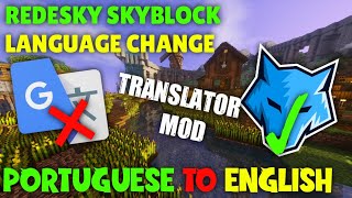 Redesky Skyblock language change mod  Translator mod  CREATOR X [upl. by Niarfe]