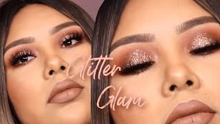 GLITTER GLAM  HOW TO APPLY GLITTER  ADHAY GLAM [upl. by Aeila685]