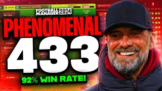 Klopps PHENOMENAL 433 92 Win Rate FM24 Tactics  Football Manager 2024 Tactics [upl. by Adierf]