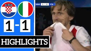 Croatia Vs Italy 11 Highlights Zaccagni Late Minute Goal Modric Penalty Miss amp Goal  Euro 2024 [upl. by Gatian429]