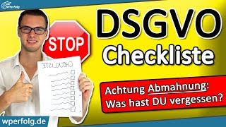 DSGVO Abmahnung vermeiden WordPress Website DSGVOCheckliste  Einfach Erklärt  2024  Deutsch [upl. by Gariepy]