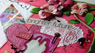 Mixed Media Vision Board Tutorial [upl. by Stoffel455]