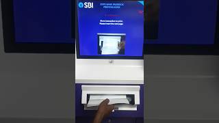 SBI Passbook Print In ATM Tamil  Shorts  SBI Passbook print shorts  Star Online [upl. by Tnayrb]