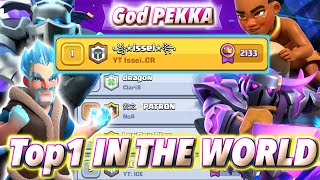 TOP1 IN THE WORLD🌎 with New broken PEKKA deck😍Clash Royale [upl. by Adnorehs269]