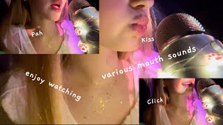 ASMR  Various mouth sounds✨ no talking [upl. by Azyl]