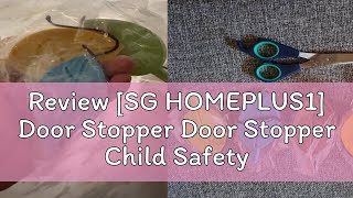 Review SG HOMEPLUS1 Door Stopper Door Stopper Child Safety Prevents Doors From Slamming Shut From [upl. by Nylsoj542]