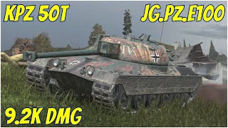 Kpz 50t amp JgPz E100 ● WoT Blitz [upl. by Gilud604]