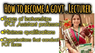 How to become a GovtLecturer Assistant professor and OPSC PGT  Qualifications  Salary [upl. by Yraeg]