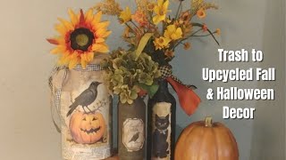 Upcycled Fall amp Halloween Decor Made From Trash [upl. by Jewell]