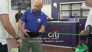 Citi teams up with Bionic People and EDGA at Ryder Cup [upl. by Siana]