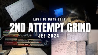 An Honest Day In a Life of JEE 2024 Aspirant Before 2nd attempt📗  12 Hours 🔥 [upl. by Nyrmac]