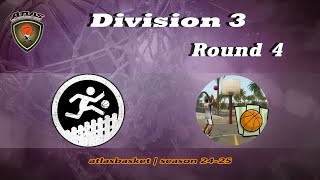 Atlasbasket  Div 3Round 4  ΜΓΚ vs SAN ANDREAS [upl. by Smaoht93]