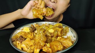 Beef bones curry eatingwith riceMukbangp cerai [upl. by Sher568]