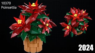 LEGO 10370 Poinsettia  Icons  Botanical Collection [upl. by Gnidleif]